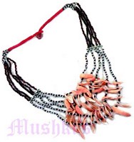 Five Row Mop Chips Necklace - click here for large view